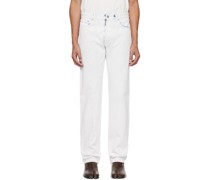 White 5-Pocket Jeans