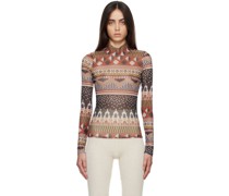 SSENSE Exclusive Brown Pattern Turtleneck