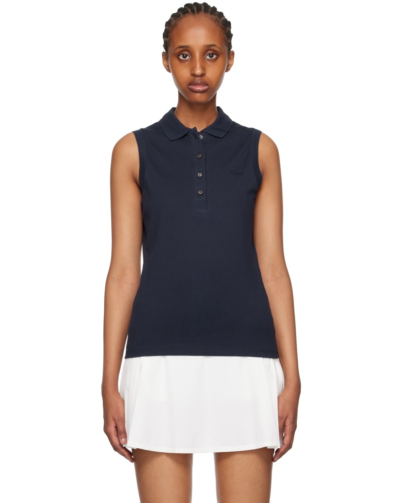 Lacoste Damen Navy Slim-Fit Polo