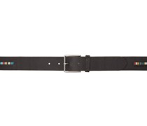 Brown Striped Belt