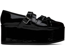 Black Repetto Edition Platform Ballerina Flats