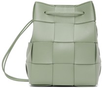 Green Cassette Cross-Body Bucket Bag