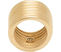 Gold Bolt & Nut Ring