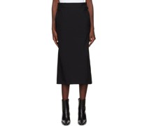 SSENSE Exclusive Black 2D Midi Skirt