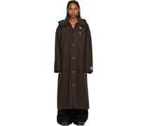 Brown Button Up Coat