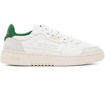 White & Green Dice Lo Sneakers