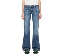 Blue Low-Rise Jeans