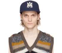 Indigo 'M.A.' Fitted Cap