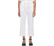 White Striped Trousers