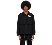 Black Concealed Pocket Jacket