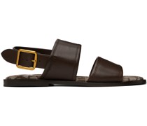 Brown Two Strap Sandals