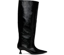 Black Soft Slouchy Tall Boots
