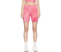 Pink Tie-Dye Stretch Shorts