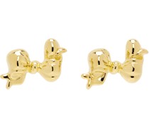Gold Big Bow Earrings