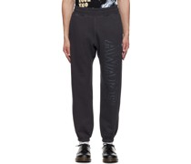 Black Cotton Lounge Pants