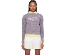 Purple Handwriting Sweater