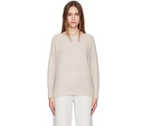 Taupe Boatneck Sweater