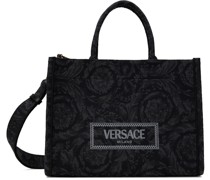 Black & Gray Barocco Athena Bag