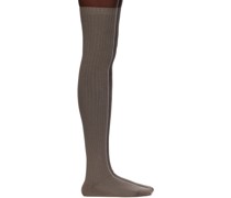 Brown Overknee Socks