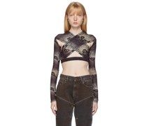 Purple & Green Anti Cross-Over Top