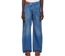 Blue Twisted Jeans
