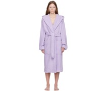 Purple Hooded Bathrobe