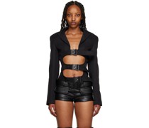 Black Cyber Shibari Blazer