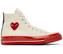 Off-White & Red Converse Edition Chuck 70 Sneakers