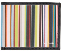 Multicolor Signature Stripe Bifold Wallet
