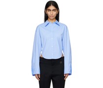 Blue Waist Strap Shirt