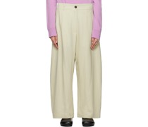 Beige Chalco Trousers