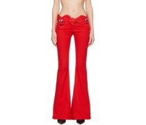 Red Corazon Denim Trousers