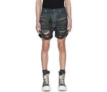 Gray Geth Cutoffs Denim Shorts