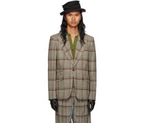 Green One Button Blazer