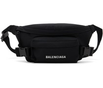 Black Skiwear Ski Belt Bag