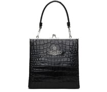Black Queeny Square Frame Bag