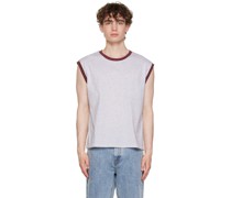 Gray Ringer Tank Top