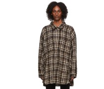 Tweed Plaid Hemd / Bluse