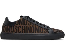 Brown & Black Jacquard Sneakers