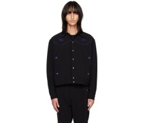 Black Piping Cowboy Jacket