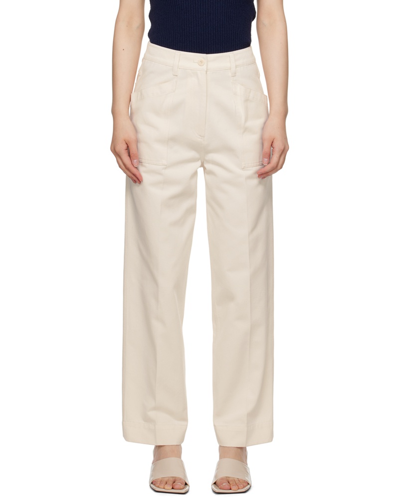 Nothing Written Damen White Bas Trousers