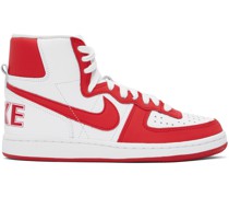 Red & White Nike Edition Terminator High Sneakers