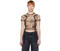 Beige Graphic T-Shirt