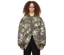 Khaki Camo Bomber Jacket