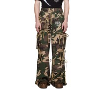 Khaki Modular Pocket Cargo Pants