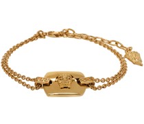 Gold Medusa Tag Bracelet