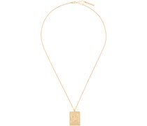 Gold Logo Pendant Necklace