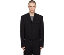 Black Out Pocket Suit Jacket