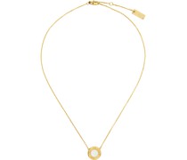 Gold Mother-Of-Pearl 'The Medallion' Necklace