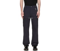 Navy Harness Cargo Pants